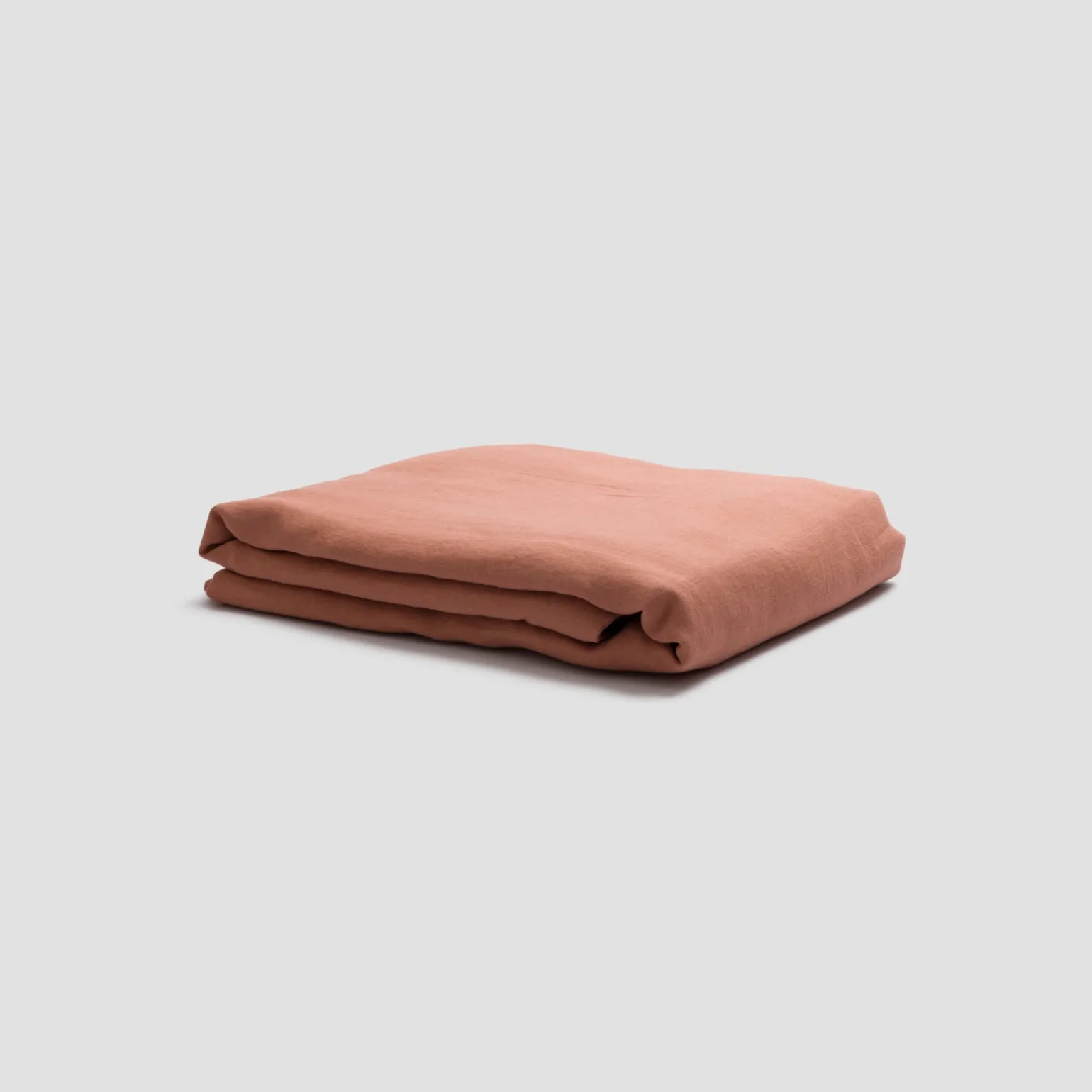 Warm Clay 100% Linen Flat Sheet
