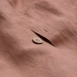 Warm Clay Linen Blend Duvet Cover