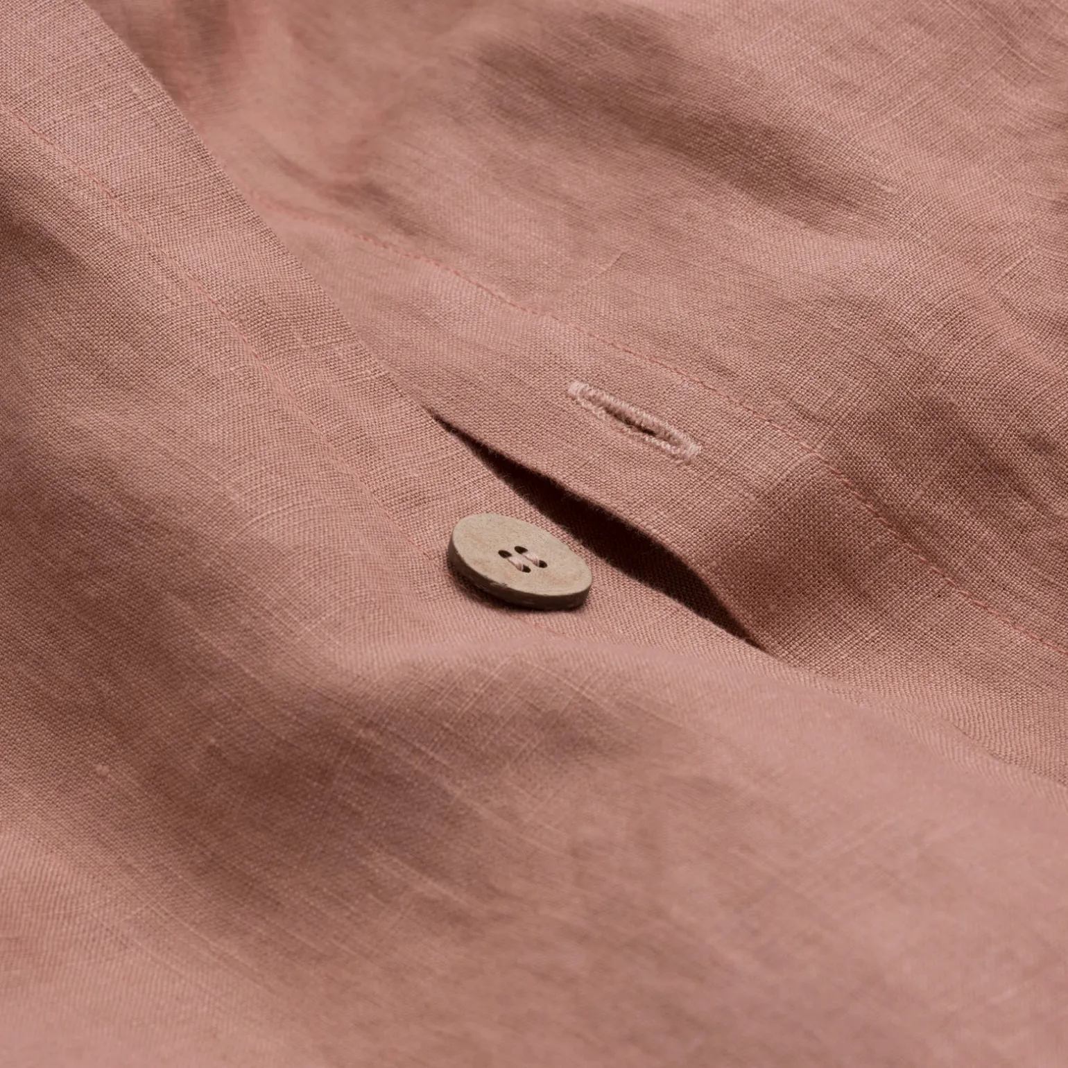 Warm Clay Linen Blend Duvet Cover