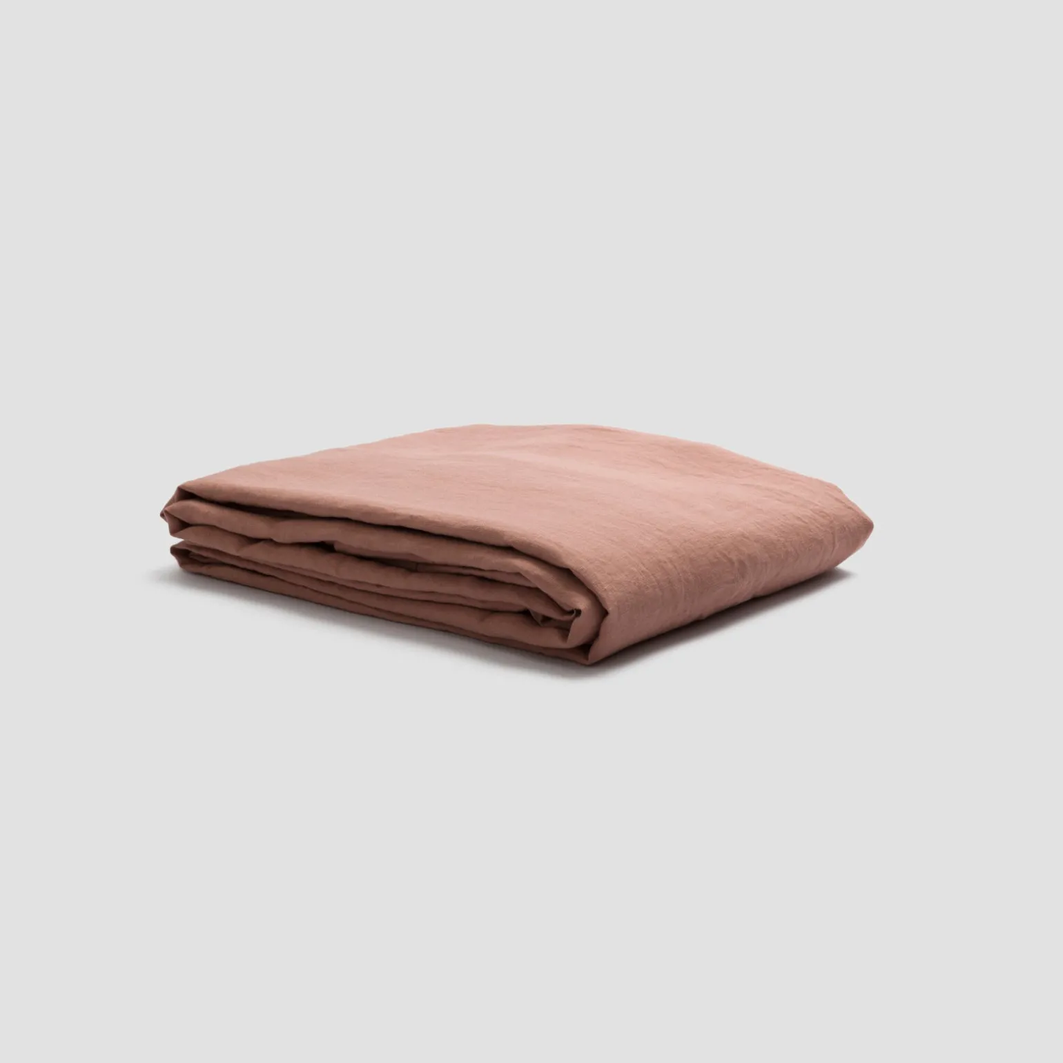 Warm Clay Linen Blend Duvet Cover