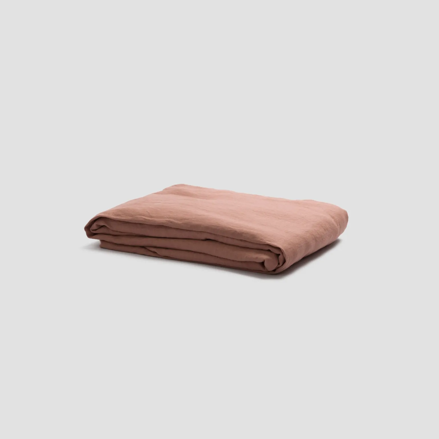 Warm Clay Linen Blend Fitted Sheet