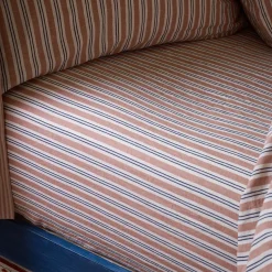 Warm Clay Somerley Stripe Linen Blend Fitted Sheet