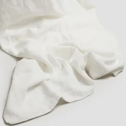 White 100% Linen Duvet Cover