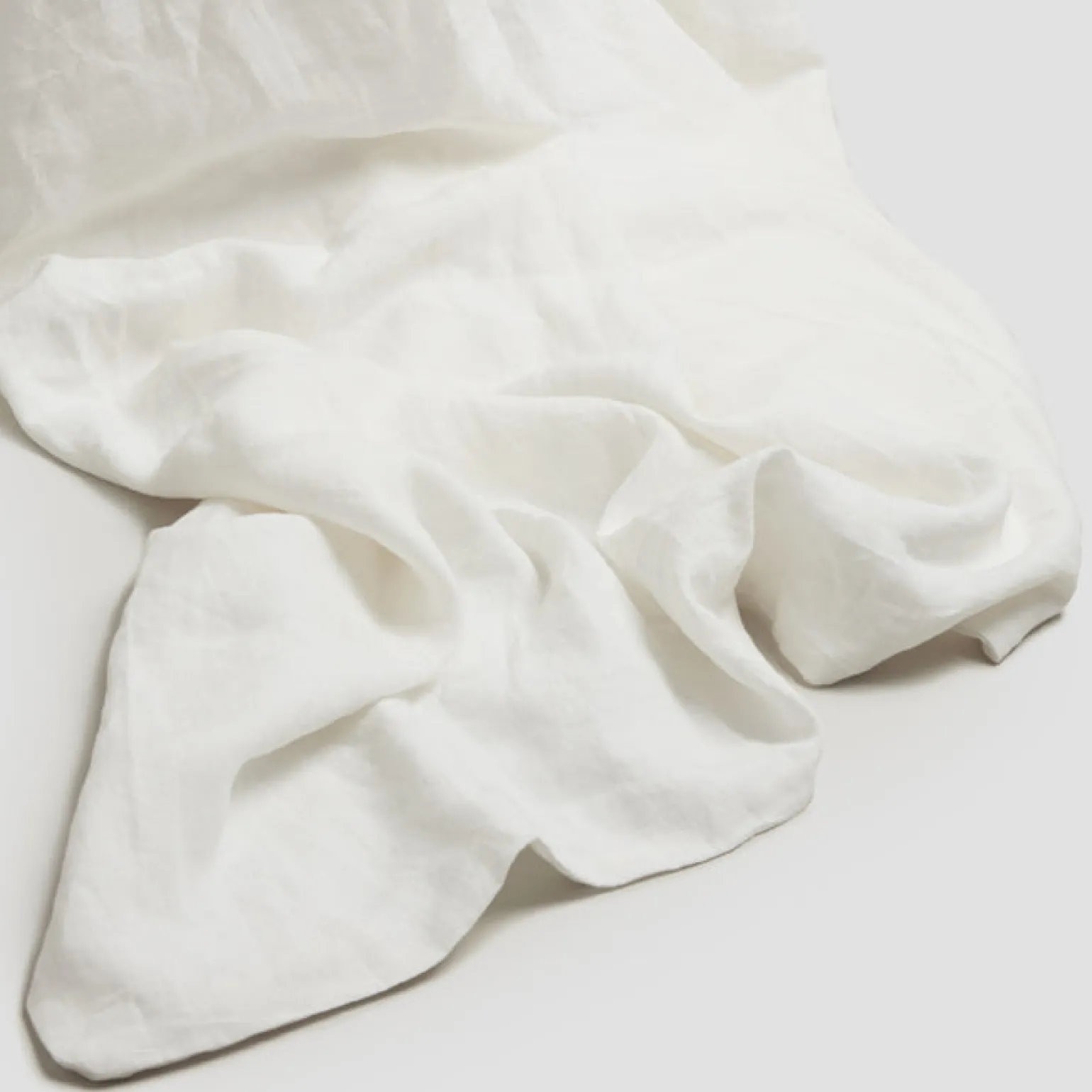 White 100% Linen Flat Sheet