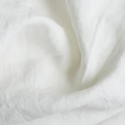 White 100% Linen Flat Sheet
