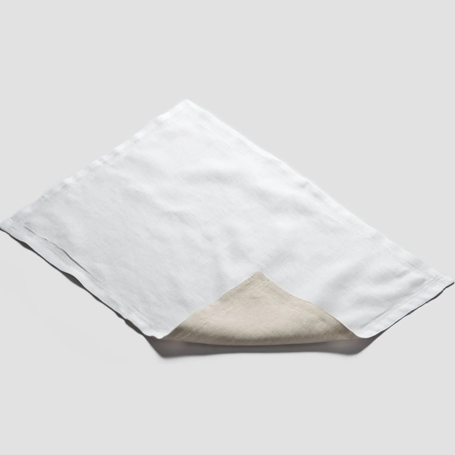 White 100% Linen Placemat Set of 4