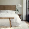 White Linen Blend Duvet Cover