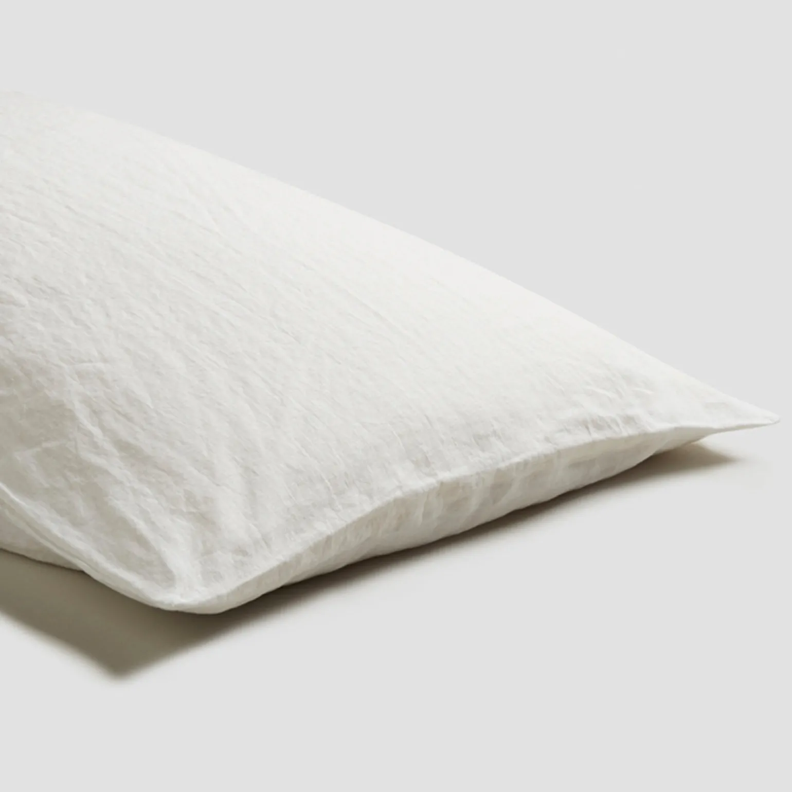 White Linen Blend Pillowcase (Pair)
