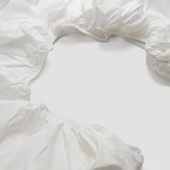 White Washed Cotton Percale Fitted Sheet